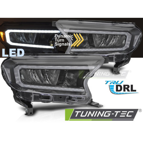 Világítás LED fényszórók fekete FORD RANGER V 16-22-höz | race-shop.hu