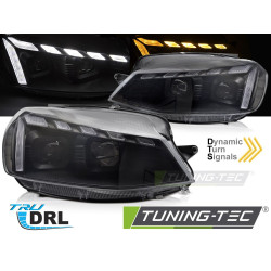Fényszórók LIGHT SEQ BLACK VW GOLF 7 17-19-hez