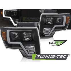 Fényszóró TUBE LIGHT fekete FORD F150 MK12 08-14