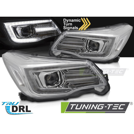 Világítás Fényszóró TUBE LIGHT DRL króm SUBARU FORESTER IV 13-18-hoz | race-shop.hu