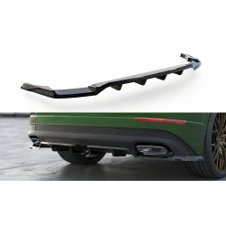 MAXTON DESIGN hátsó splitter Audi Q8 Mk1 Facelift-hez (függőleges sávokkal), fényes fekete