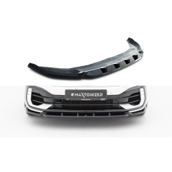 MAXTON DESIGN első splitter Volkswagen T-Roc R Mk1-hez, fényes fekete