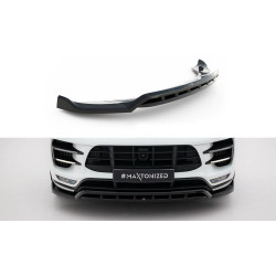 MAXTON DESIGN első splitter Porsche Macan Turbo Mk1-hez, fényes fekete