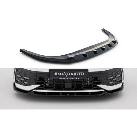 Body kitek és vizuális kiegészítők MAXTON design Első splitter Volkswagen Golf GTI / GTE / R-Line Mk8 Facelift-hez, V2 | race-shop.hu