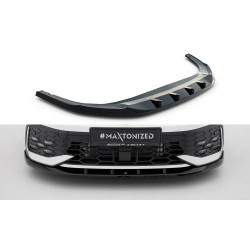 MAXTON DESIGN első splitter Volkswagen Golf GTI / GTE / R-Line Mk8 Facelift-hez, fényes fekete, V5