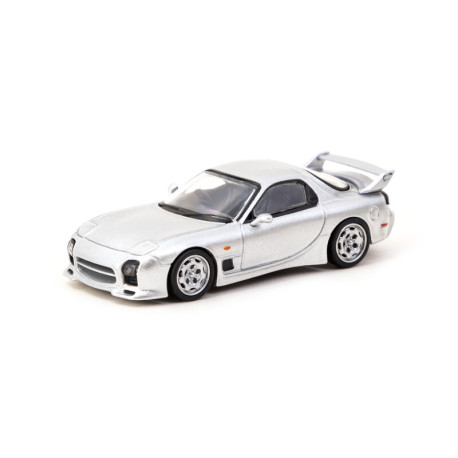Car models Tarmac Works 1/64 - Mazda RX-7 FD3S Mazdaspeed A-Spec | Ezüst metál | race-shop.hu