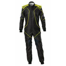 CIK-FIA gokart overál OMP KS-3X ART STYLE2, fekete/fluo/sárga