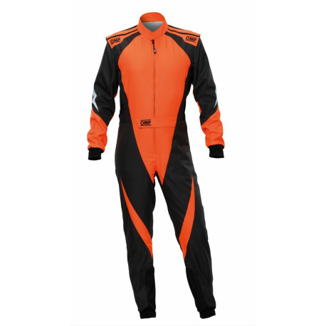 Overálok CIK-FIA gyerek gokart overál OMP KS-3X, fekete/fluo/narancssárga | race-shop.hu