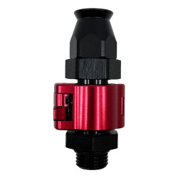 PTFE Snap-on fitting AN6 egyenes - Fekete