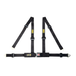 4 pontos biztonsági övek OMP ROAD 4M Harness 16-08, fekete