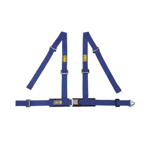 Biztonsági övek 4 pontos biztonsági övek OMP ROAD 4M Harness 16-08, kék | race-shop.hu