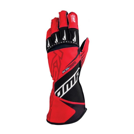 Kesztyűk Gokart kesztyű OMP KS-2R (külső varrás), piros/fekete | race-shop.hu