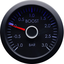 RACES VW sorozat mérőóra - Turbónyomás (1-3BAR, mechanikus) - piros/kék