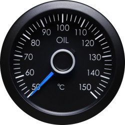 RACES VW sorozat mérőóra - Olajhőmérséklet - kék/fehér