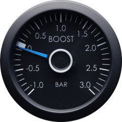 RACES VW sorozat mérőóra - Turbónyomás (1-3BAR, mechanikus) - kék/fehér