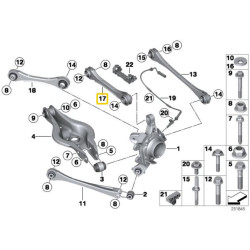 IRP hátsó állítható felső dőlésszögkarok BMW F2x, F3x (nem az M modellehez) 245mm