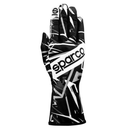 Kesztyűk Gokart kesztyű Sparco K-ROOKIE (belső varrás), fekete/fehér | race-shop.hu