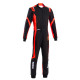 Race gyermek overall SPARCO THUNDER K48 ADV FIA-val, fekete/piros