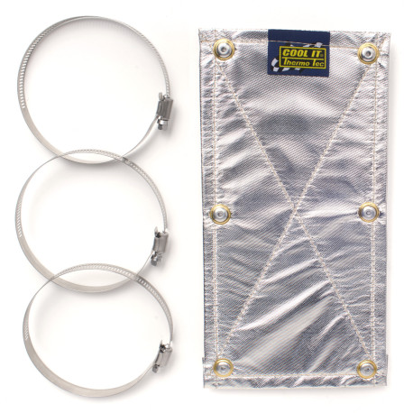 Borítók , pajzsok és hőszigetelés Hővédő pajzs a kipufogócsővekre Thermotec, 34,4 x15,2cm | race-shop.hu