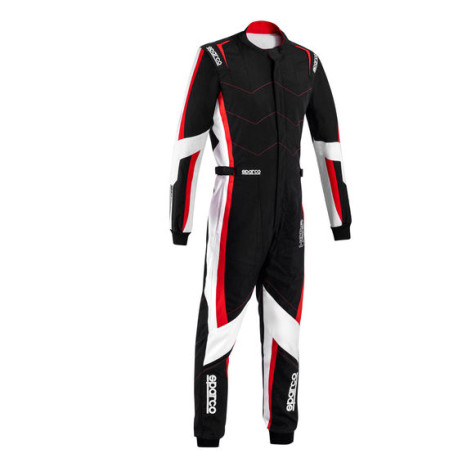Overálok Race gyermek overall SPARCO Kerb Advanced K48 FIA-val, fekete/piros | race-shop.hu