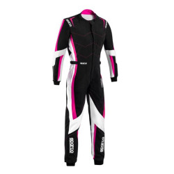 CIK-FIA gokart overál SPARCO Kerb Advanced LADY K48, fekete/fukszia