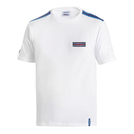 Pólók Sparco Martini Racing Top Stripes Póló, fehér | race-shop.hu