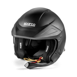 FIA nyitott versenysisak Sparco FLUX RJ-i (intercom), fekete