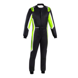 FIA verseny overál SPARCO SPRINT PRO 2025, fekete/fluo/zöld