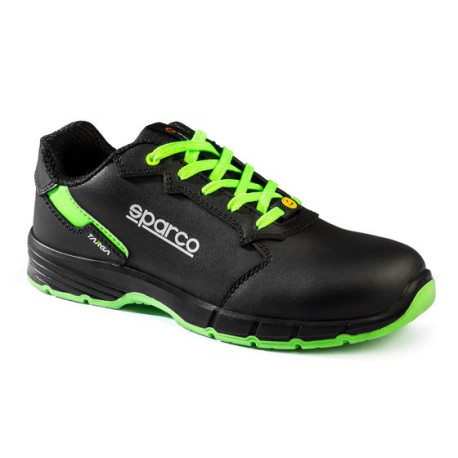Work shoes Sparco biztonsági cipő TARGA S3S ARTURO, fekete/fluo zöld | race-shop.hu