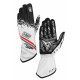 Kesztyűk Versenykesztyű OMP KS-2 ART my2025 (külső varrás) fehér/fekete/piros | race-shop.hu