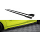 MAXTON DESIGN küszöb toldatok BMW 1 F40 M-Pack / M135i-hez, piros + fényes flapsok