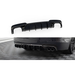 MAXTON DESIGN hátsó diffúzor BMW 5 M-Pack F10 / F11-hez (kipufogó 2+2), V2