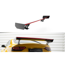 Carbon hátsó spoiler külső konzolokkal + LED Audi A5 Coupe 8T