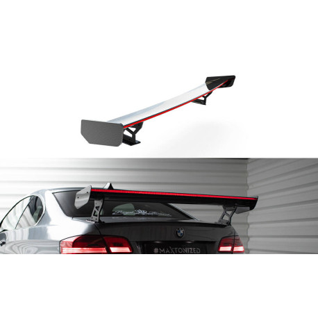 Body kitek és vizuális kiegészítők Carbon hátsó spoiler külső konzolokkal + LED BMW 3 / M3 Coupé E92 | race-shop.hu