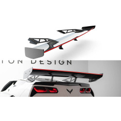 Carbon spoiler felső „Swan” tartóval- és LED Készlet Chevrolet Corvette Stingray / Grand Sport C7-hez