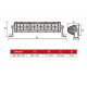 Kiegészítő fényszórók Led lámpa 120w 628x111mm ( terítő és szúró fénnyel-Combo ) | race-shop.hu