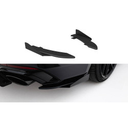 MAXTON DESIGN hátsó oldalsó splitterek Audi RS5 Sportback F5-höz, fekete + fényes flapsok