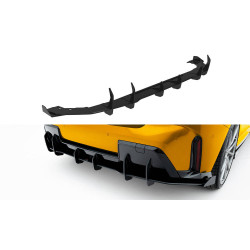 MAXTON DESIGN hátsó diffúzor BMW 1 M-Pack F70-hoz, piros + fényes flapsok
