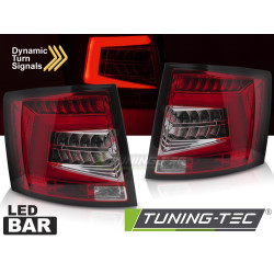LED BAR hátsó lámpák piros-fehér SKODA OCTAVIA III 12-16 SW OEM LED-hez