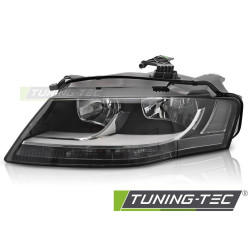 Fényszóró fekete bal oldal TYC AUDI A4 B8 08-11-hez
