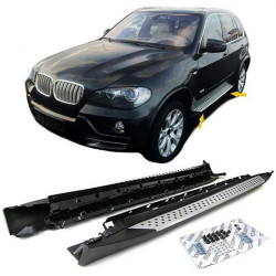 Alumínium oldalfellépők, OE stílus, ABE engedéllyel, BMW X5 E70 06-13-hoz – sérült