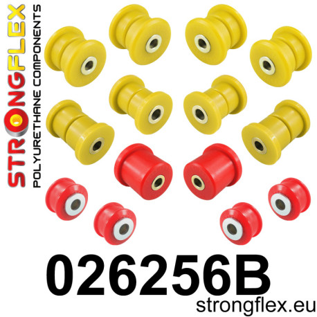 Poliuretán szilentblokkok STRONGFLEX - 026256B: Első felfüggesztés szilentkészlet | race-shop.hu