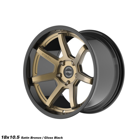 ALU disky STROM STROM DS-15 felni 18x10.5 5x114.3 73.1 ET10, Fényes Fekete / Szatén Bronz | race-shop.hu