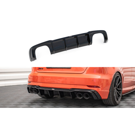 Body kitek és vizuális kiegészítők Hátsó difúzor + Milltek Sport kipufogó Audi RS3 Sportback 8V Facelift | race-shop.hu