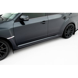 Street Pro Oldalsó Küszöb Diffúzorok Subaru Impreza WRX STI Mk3 Facelift (fekete-piros)