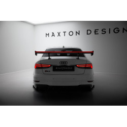 MAXTON DESIGN karbon szárny belső tartókkal + LED Audi A3 / A3 S-Line / S3 / RS3 Sedan 8V / 8V Facelift-hez