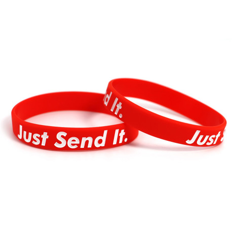 Rubber wrist band Just Send it karszalag (Piros) | race-shop.hu