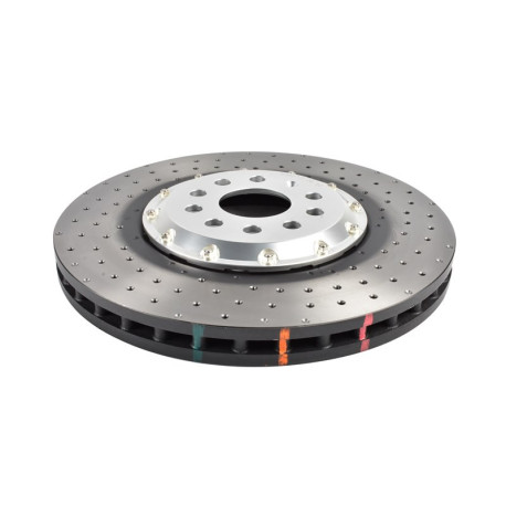 DBA fékek DBA 5000 series Crossed Drilled & Dimpled Silver Hat DBA53927SLVXD (2 pcs) | race-shop.hu