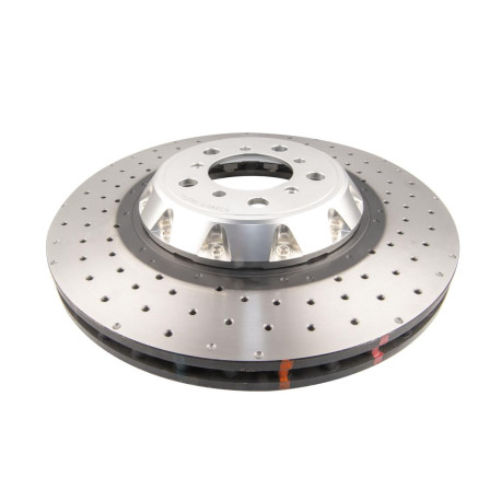 DBA fékek DBA 5000 series Crossed Drilled & Dimpled Silver Hat DBA53298SLVXD (2 pcs) | race-shop.hu