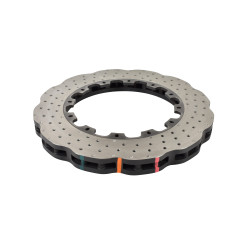 DBA 5000 series Wave Crossed Drilled, Slotted & Dimpled Rotor Only DBA52844.1WXD (2 pcs)
